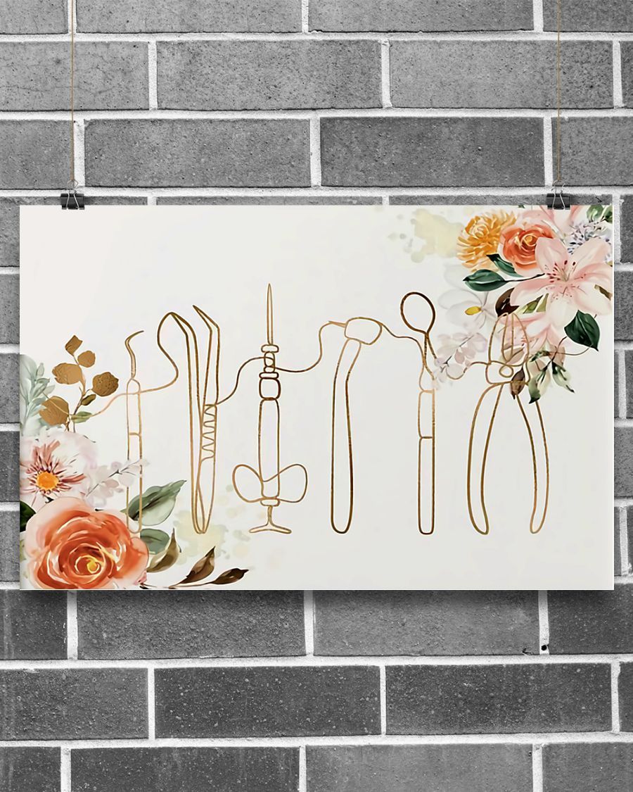 Professions Poster – Dentist Art Horizontal Canvas And Poster | Wall Decor Visual Art