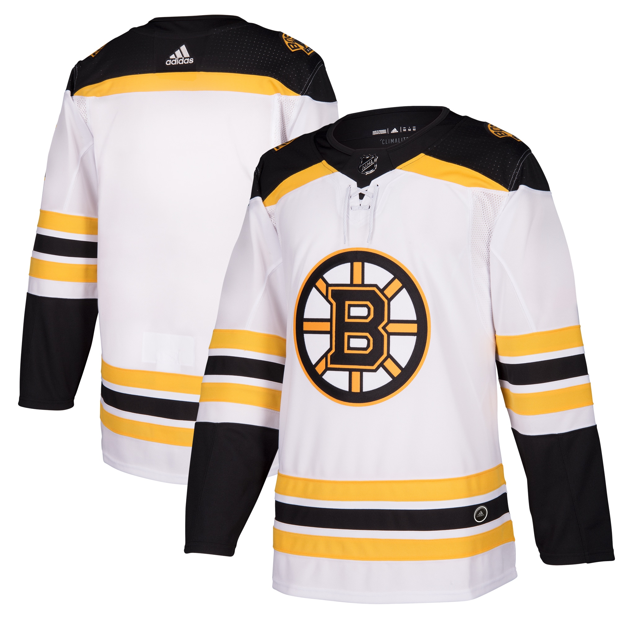 Boston Bruins Away Authentic Blank Jersey – White