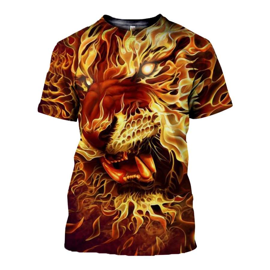 3D All Over Printed Tiger T Shirt Hoodie 51201921