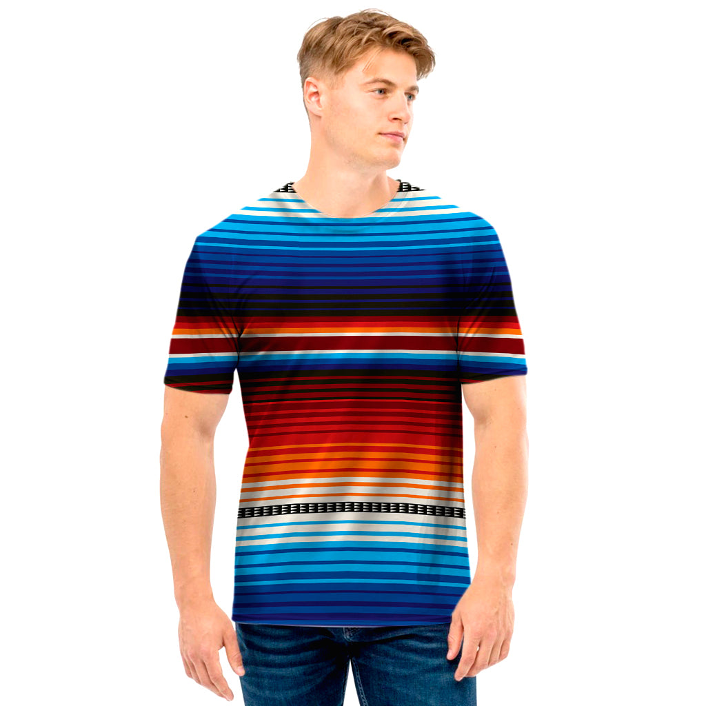 Tribal Mexican Blanket Pattern Print Men’S T-Shirt