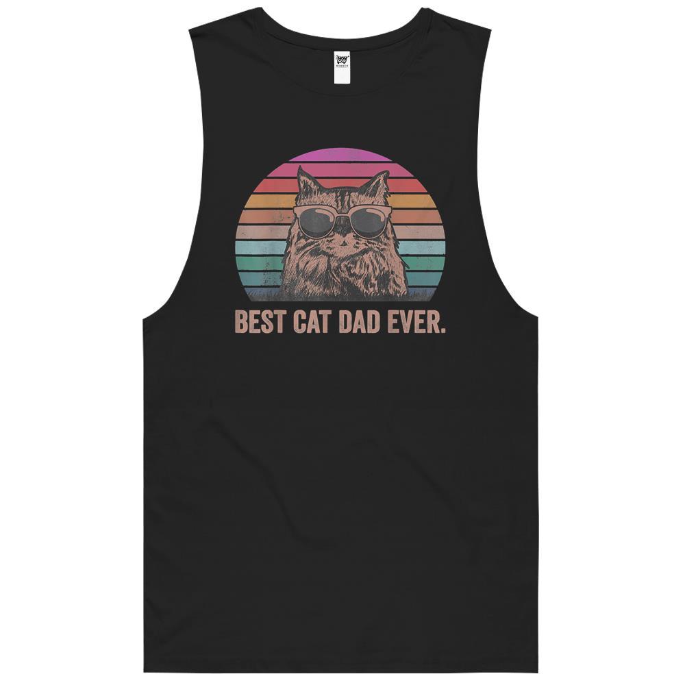 Best Cat Dad Ever Papa Birthday Father’s Day Kitten Tank Top