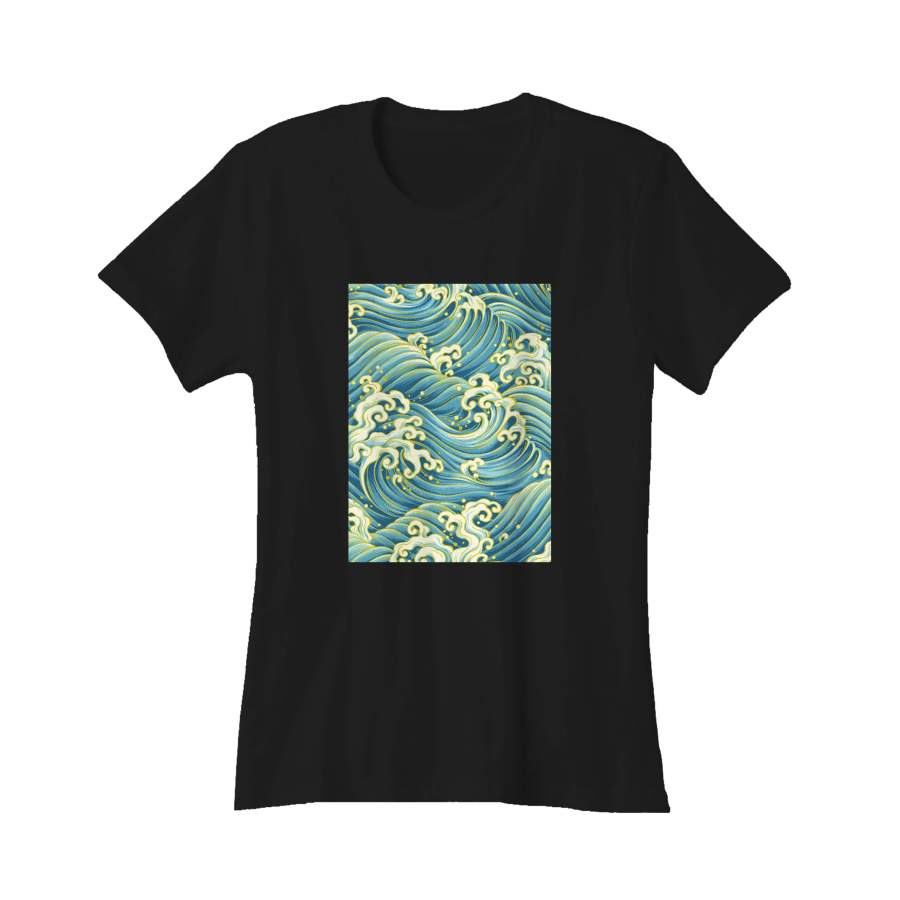 Surf Wave Art Hawaii Pattern Milano Vintage Women’s T-Shirt