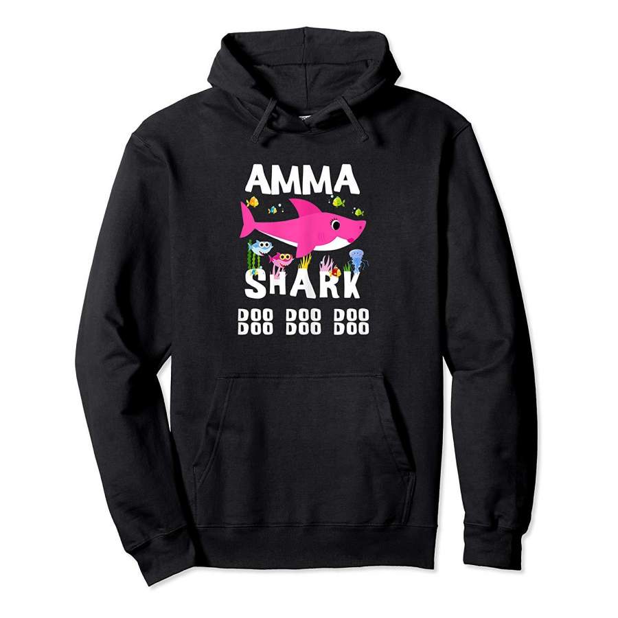 Womens Amma Shark T Shirt, Doo Doo Doo   Mothers Day Gift Hoodie Premium Tee