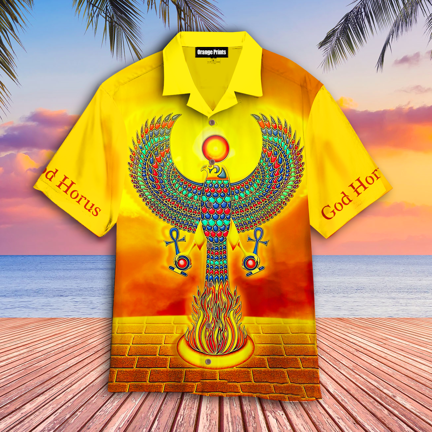 Egyptian Falcon Aloha Hawaii Shirts For Men And Women Ha12339