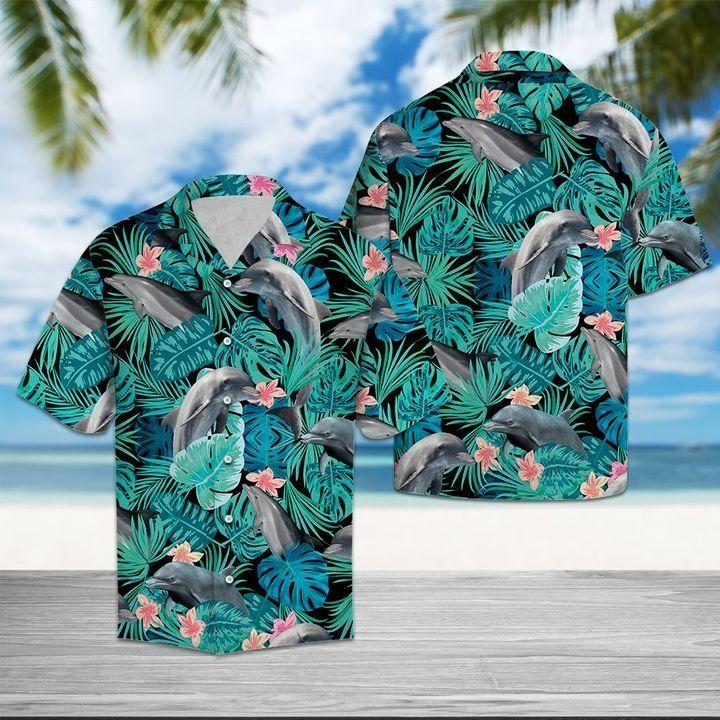 Higozy™ DOLPHIN TROPICAL – HAWAII SHIRT- TD212