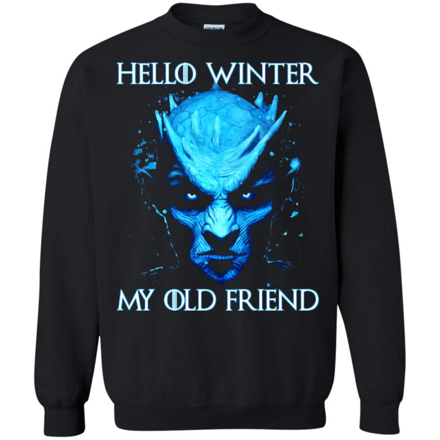 AGR Hello Winter My Old Friend Night King Game Of Thrones Sweatshirt