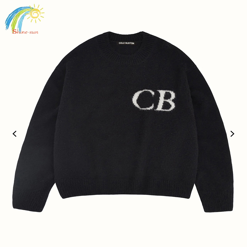 Autumn Winter New Loose Cole Buxton Knit Sweater Men Women 1:1 O-Neck All-match Jacquard Sweater alx