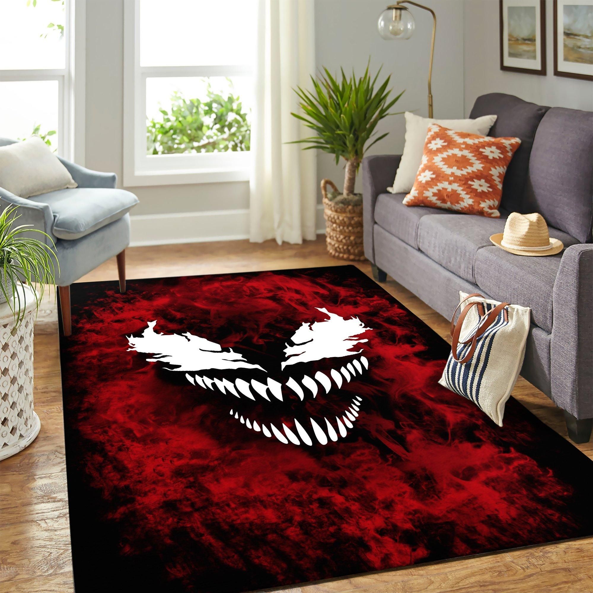 Venom Area Rug Geeky Carpet – Home Decor – Bedroom Living Room Décor