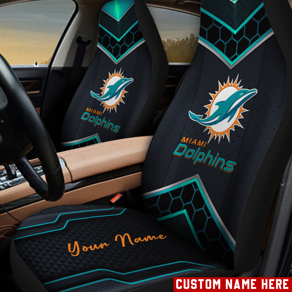 Miami Dolphins Personalized Car Seat Covers Bg09