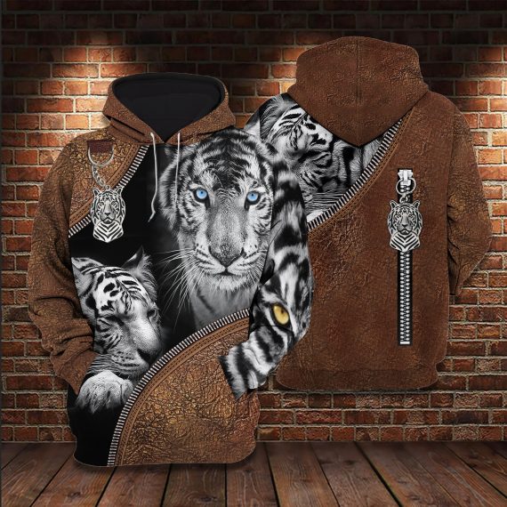 Love Tiger Wild Animal All Over Printed For Tiger Lovers Us Unisex Size Hoodie