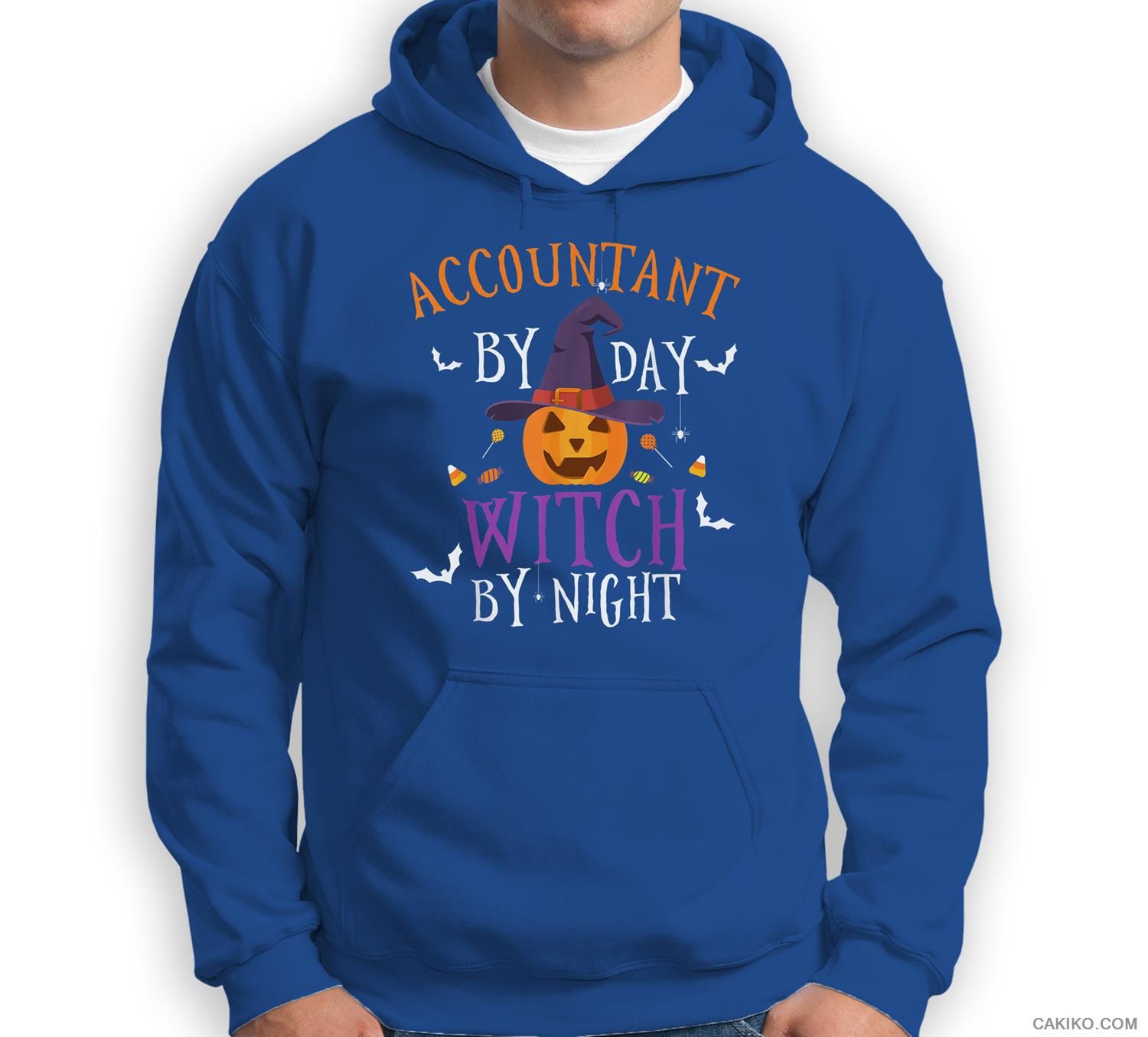 Accountant By Day Witch By Night Funny Pumpkin Halloween Sweatshirt & Hoodie