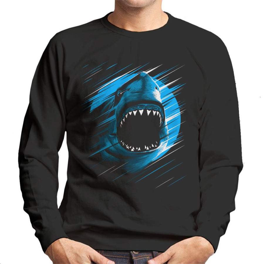 Shark Moon Lines Men’s Sweatshirt