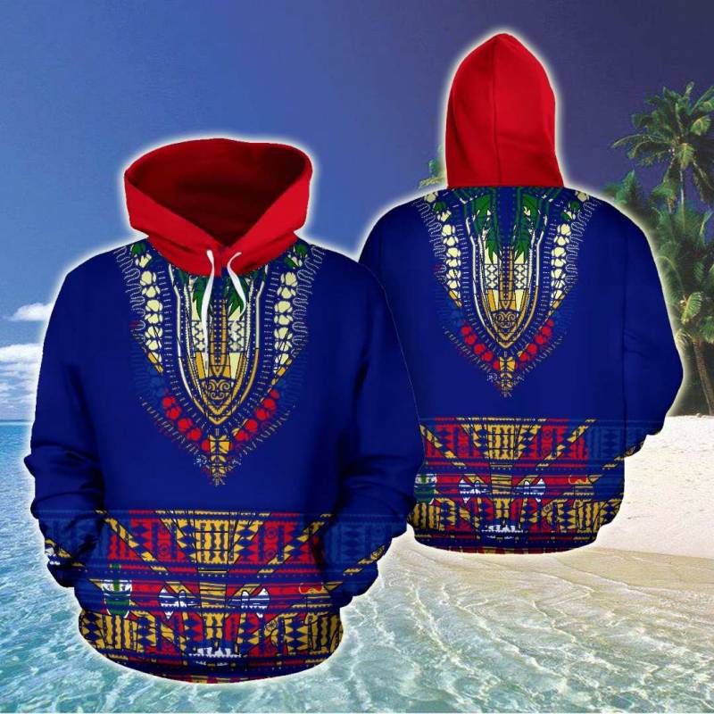 Haitian Dashiki All Over Print Hoodies