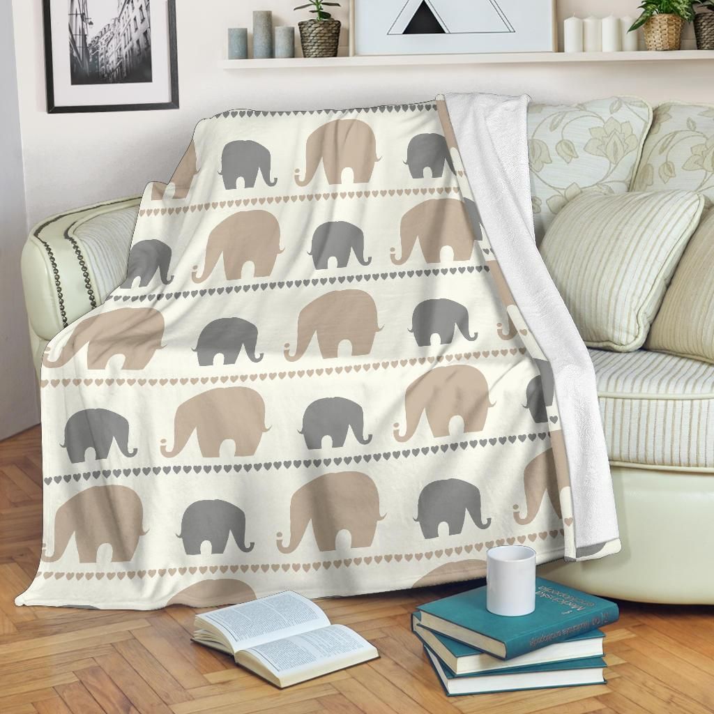 Tribal Elephant Cute Soft Fleece Blanket