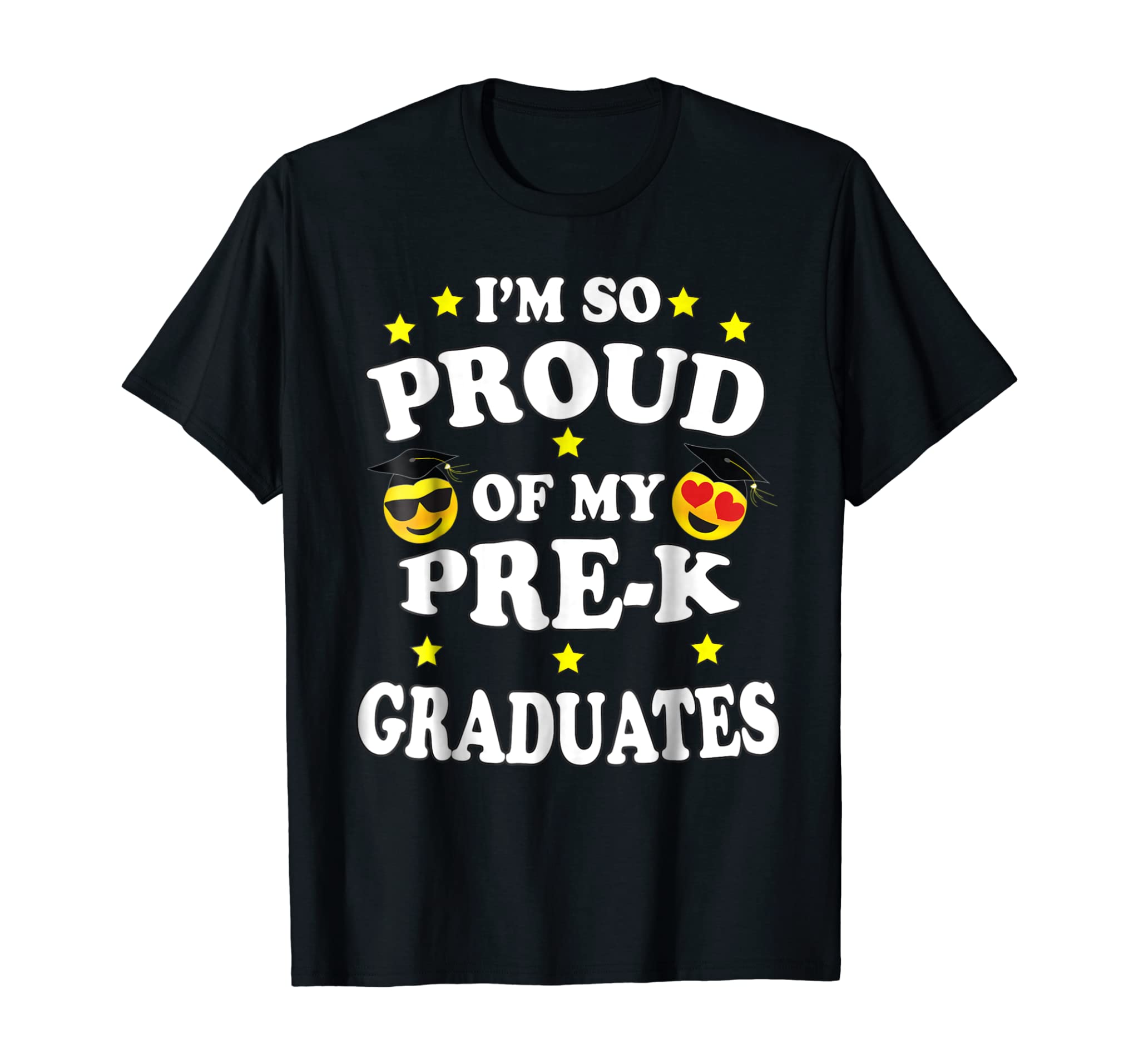 Pre-K Graduation Shirt For Proud Teacher Cap Gown Emoji