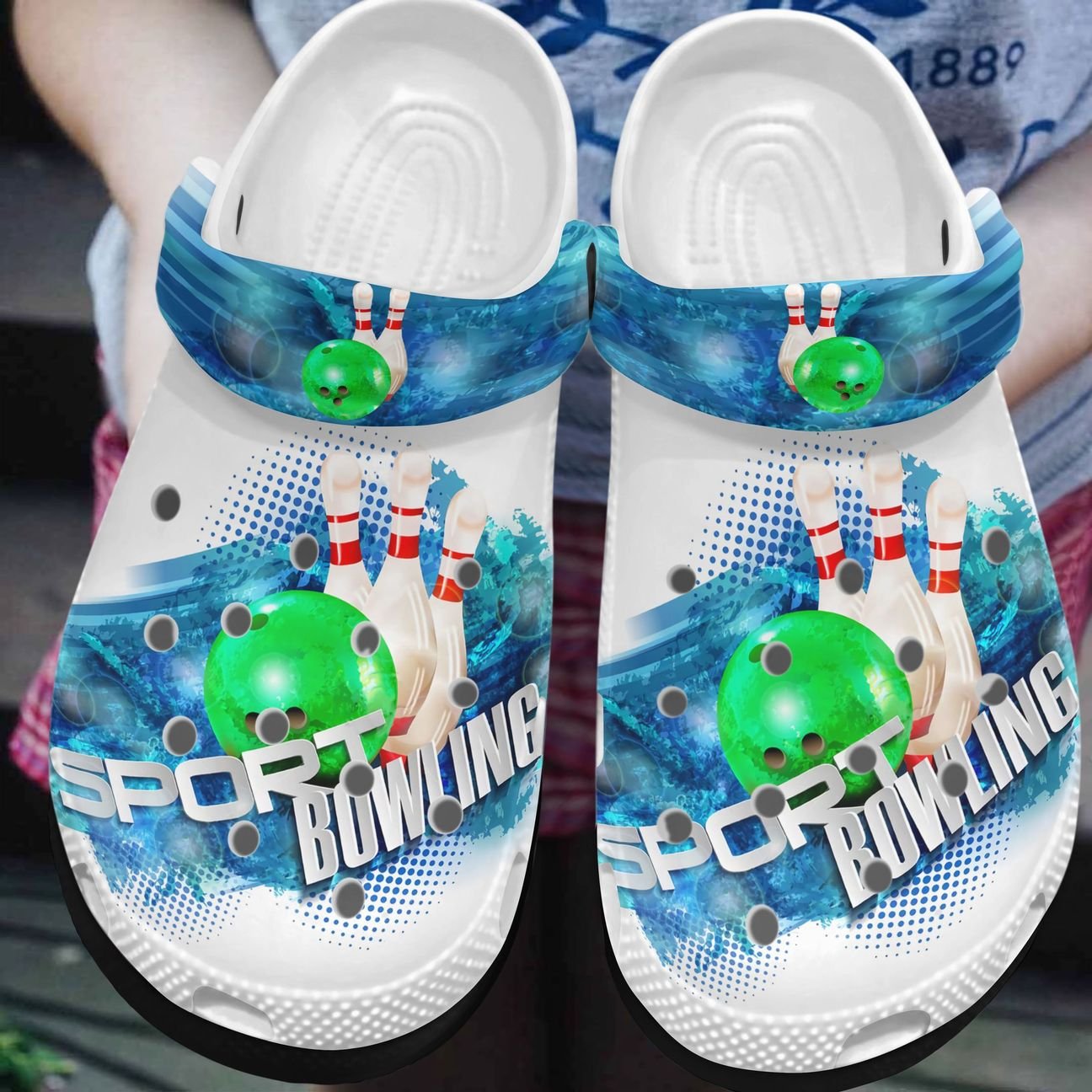 Bowling Personalized Clog, Custom Name, Text, Color, Number Fashion Style For Women, Men, Kid, Print 3D Sport Bowling