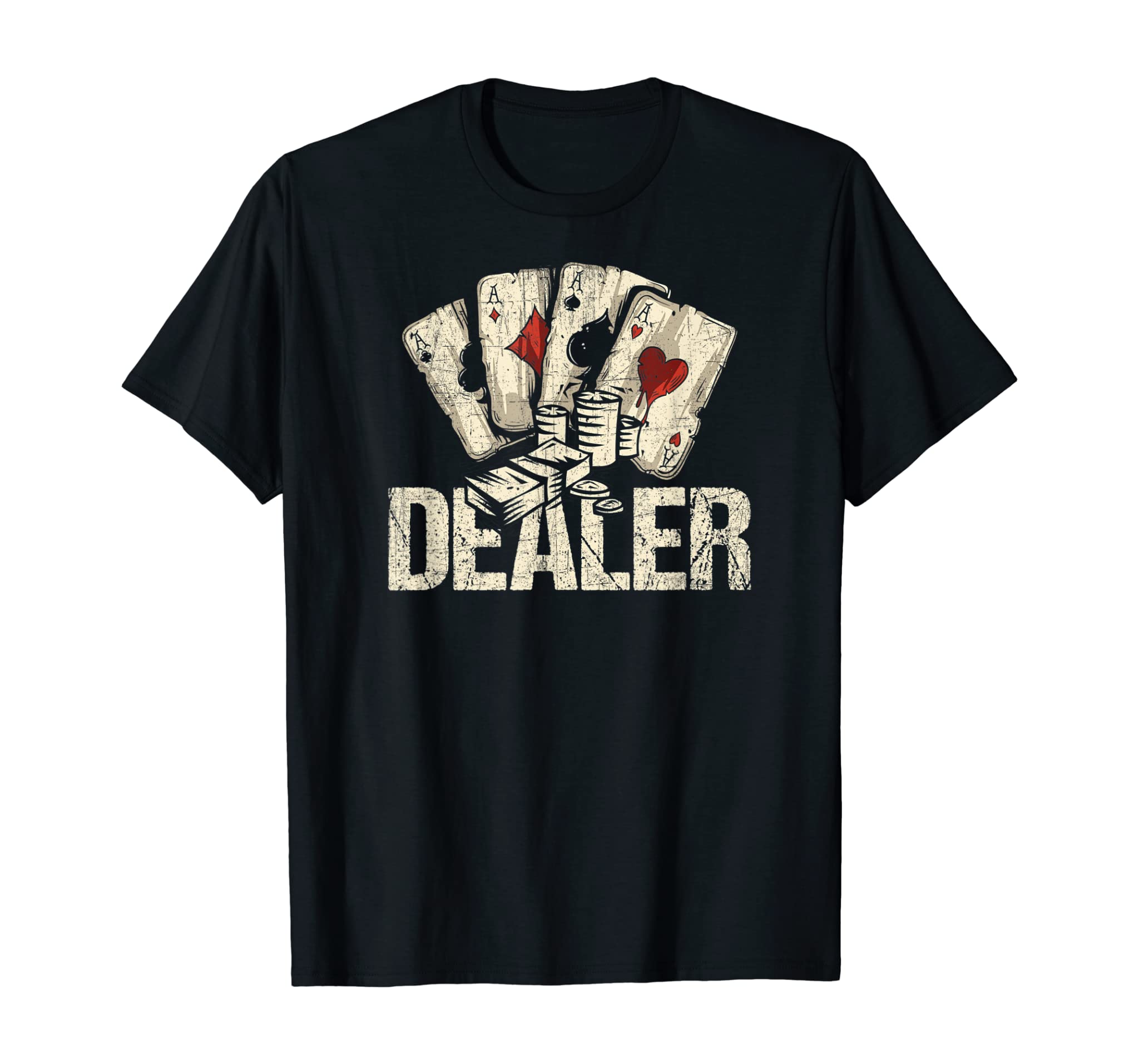 Casino Dealer TShirt Poker Dealer Shirt Costume Accessories T-Shirt