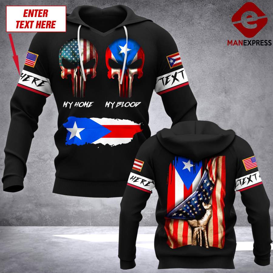 VH CUSTOMIZE PUERTO RICO 0201 – 3D ALL OVER PRINT