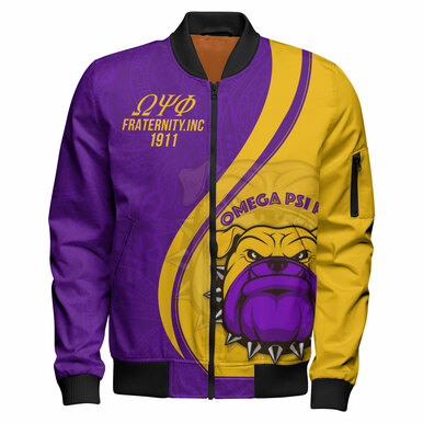 Omega Psi Phi Bombor Jacket – Custom Fraternity Ornamental Floral Greek ...