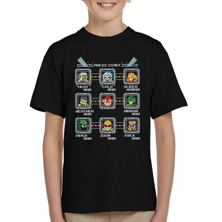 Rogue Masters Mega Man Kid’s T-Shirt