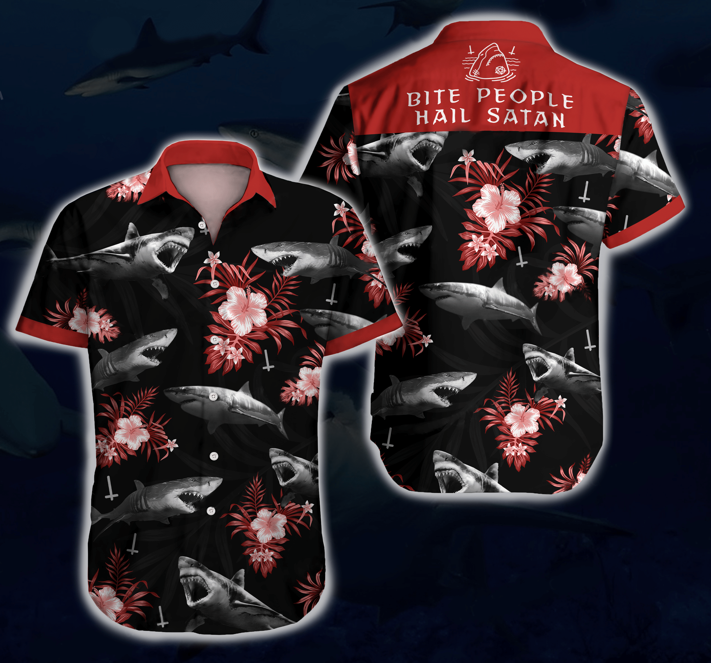 Shark Hawaiian Shirt Ha106014