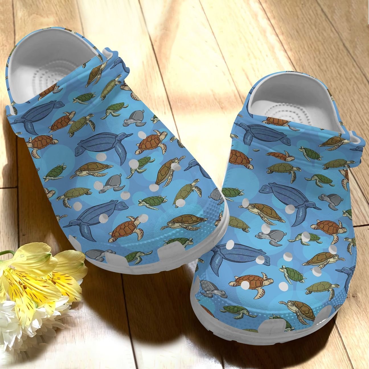 Sea Turtle Personalize Clog, Custom Name, Text, Fashion Style For Women, Men, Kid, Print 3D