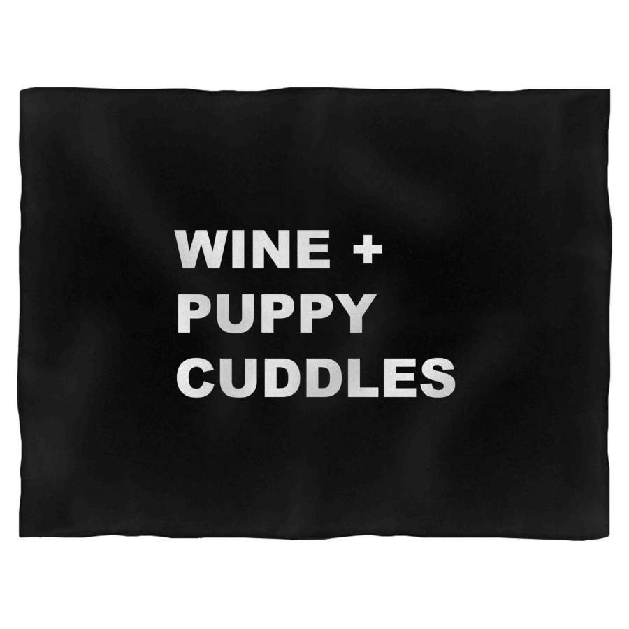 Puppy Wine Cuddles Gift For Secret Santa Gift Elephant Christmas Animal Lover Blanket