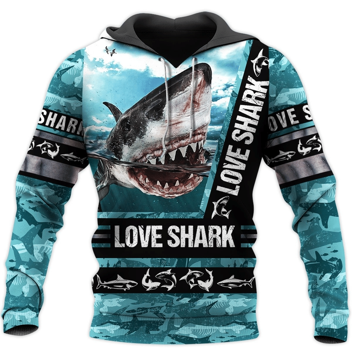 Buy  Love Shark 3D All Over Printed Shirts For Men – TD247