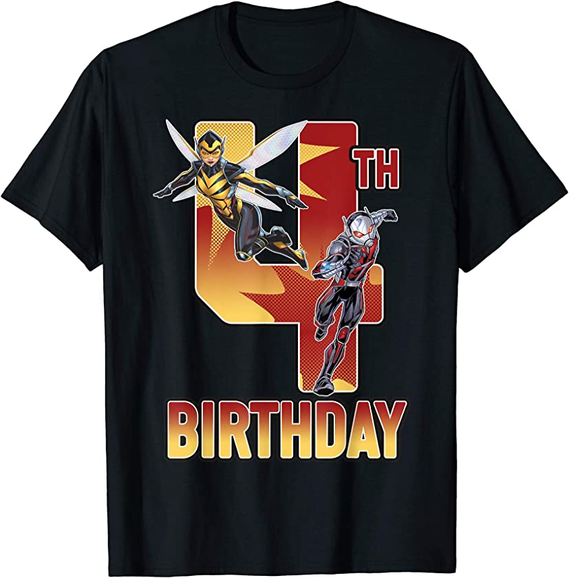 Ant-Man & Wasp 4th Birthday Graphic T-Shirt