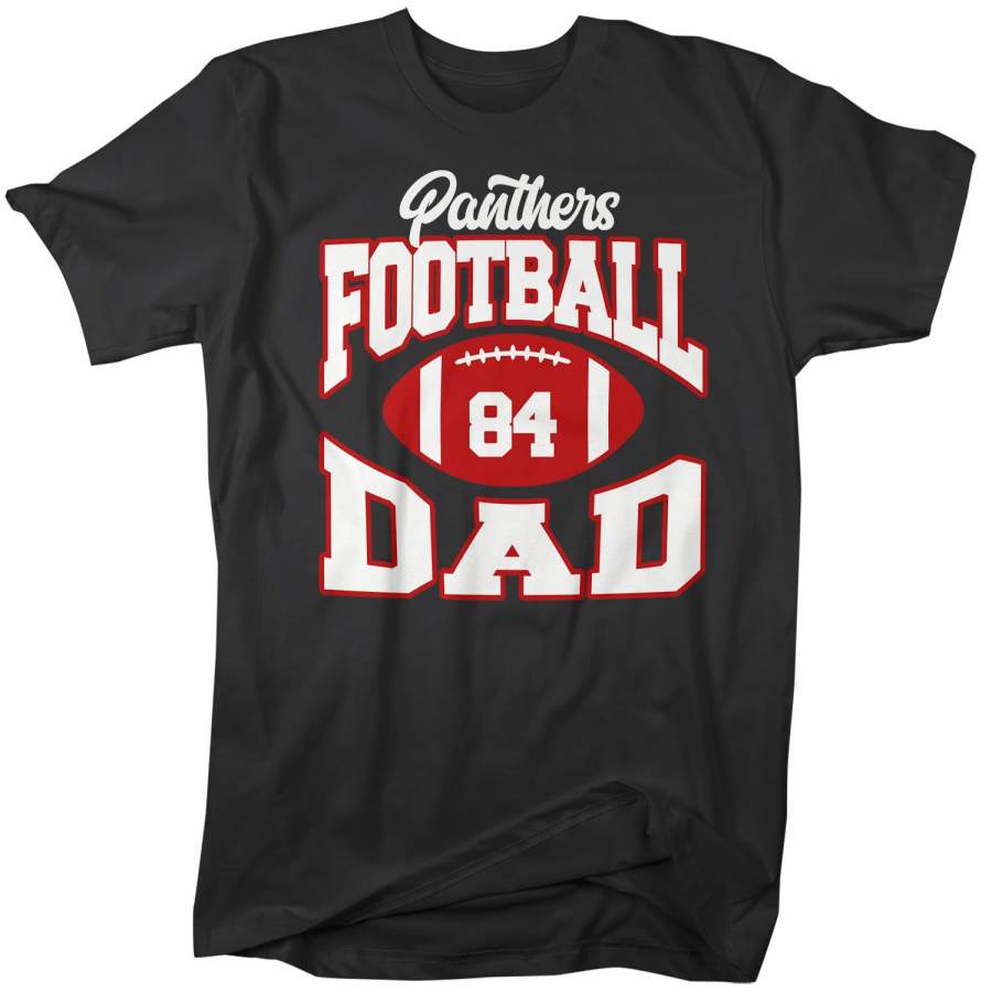 Men’s Personalized Football T Shirt Custom Football Shirts Football Dad T Shirt Personalized Team Shirts