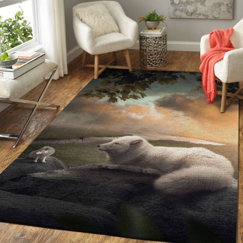 The Arctic Foxes – Animals Area Rug Carpet