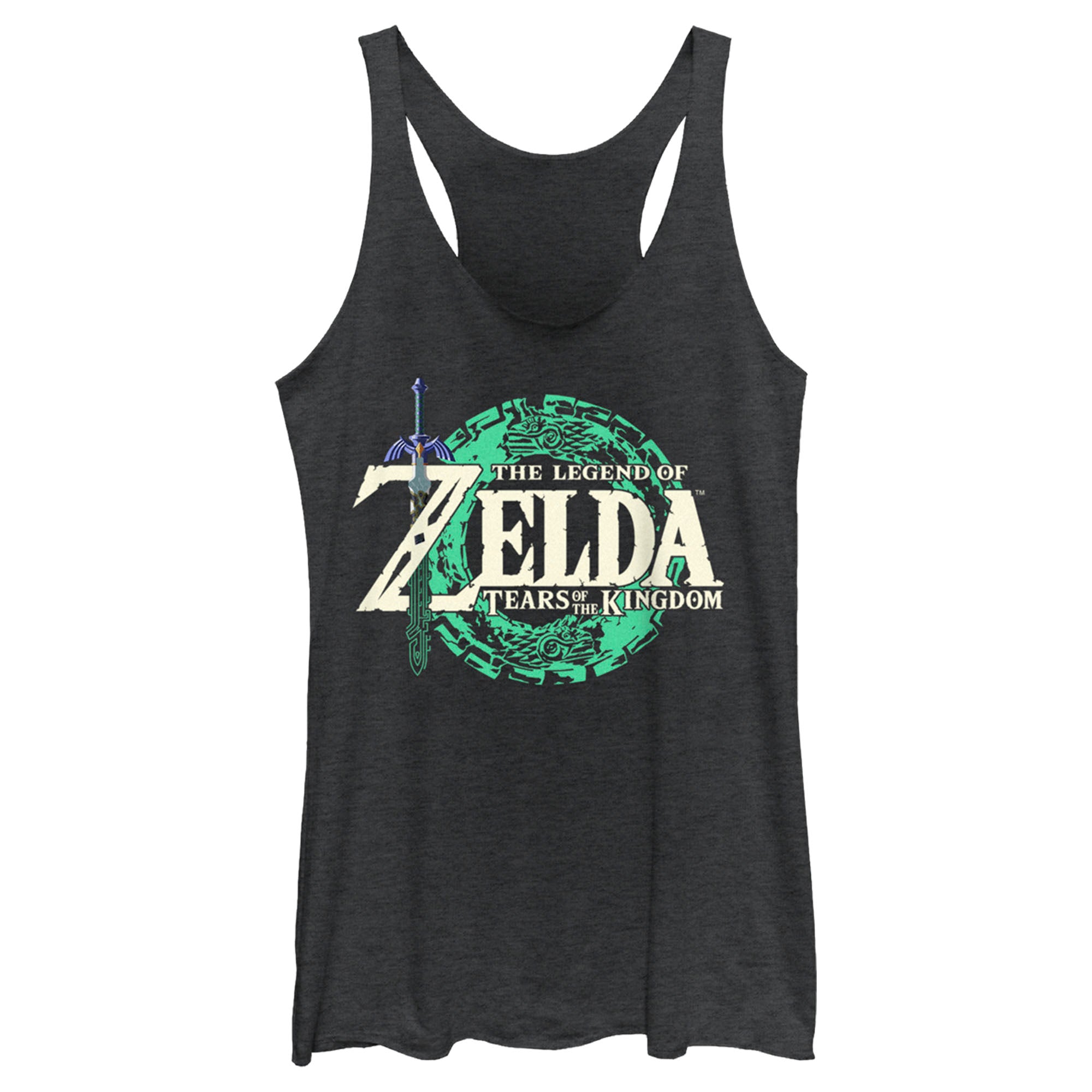 Women’S Nintendo The Legend Of Zelda: Tears Of The Kingdom Game Logo Racerback Tank Top