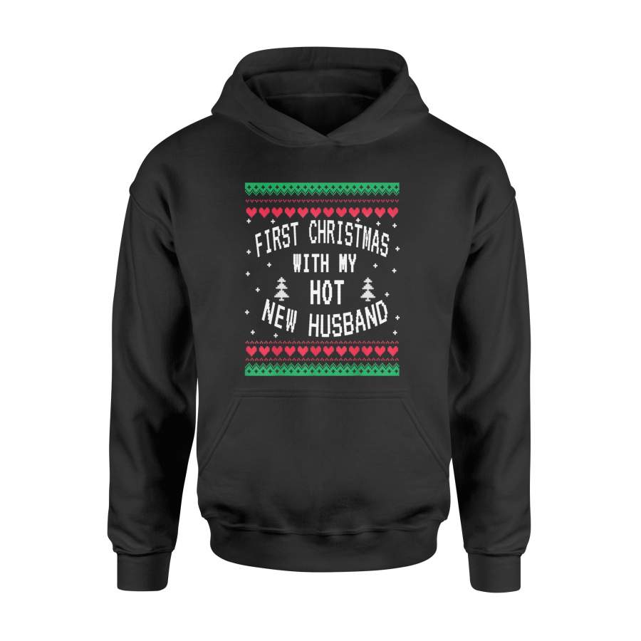 First Christmas mit My Hot Neue Mann Shirt Ugly Pullover – Standard Hoodie