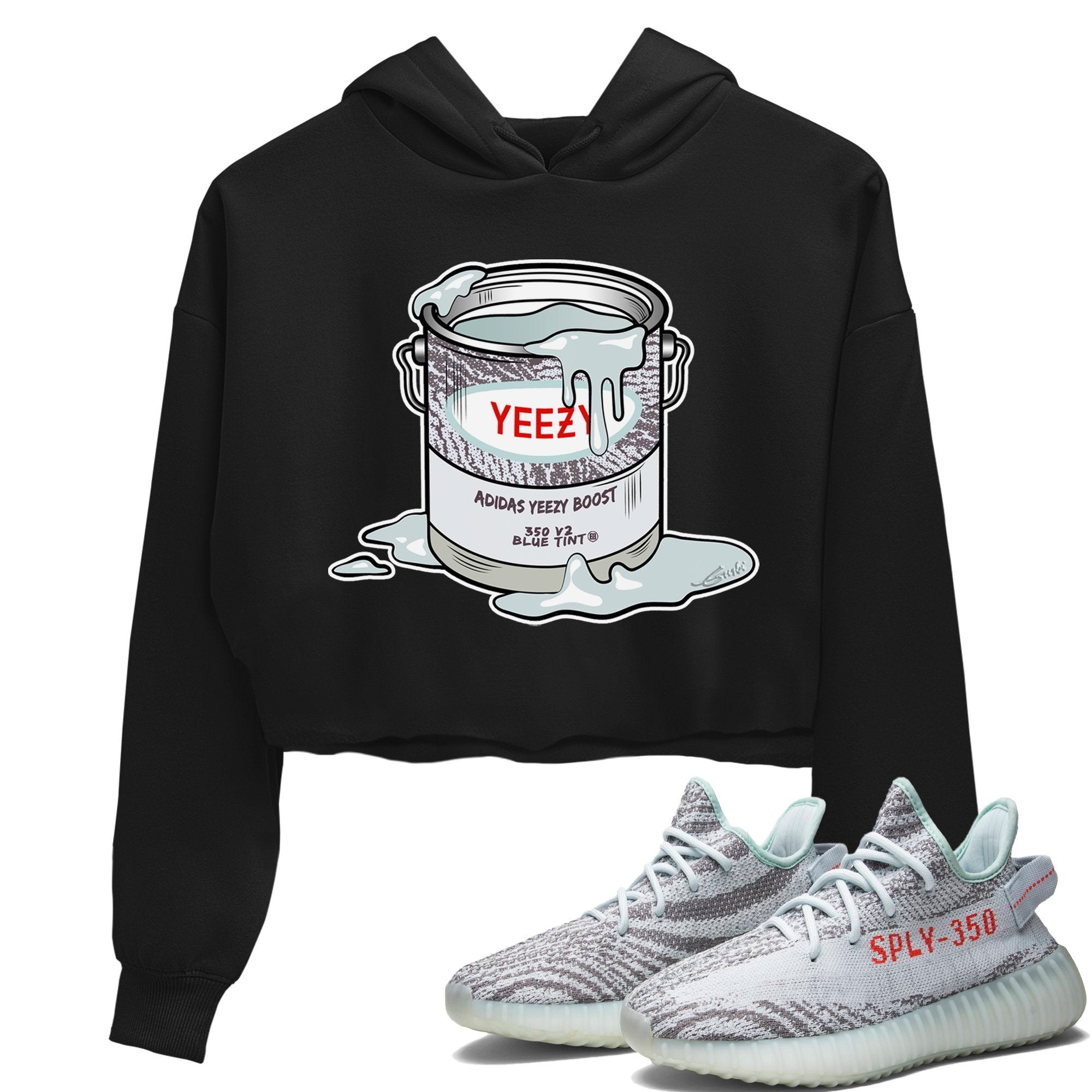 Bucket Crop Hoodie – Yeezy 350 V2 Blue Tint