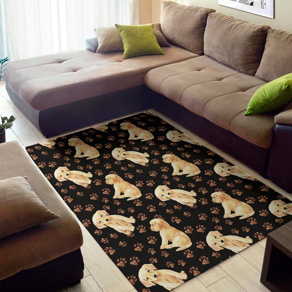 Labrador Retriever Puppy Pattern Print Area Rug