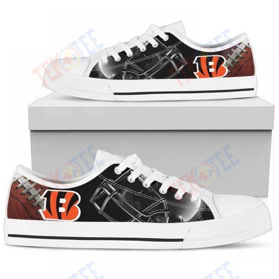 Mens Womens Artistic Scratch Of Cincinnati Bengals Low Top Shoes Custom Print Footwear Converse Sneakers TMT599