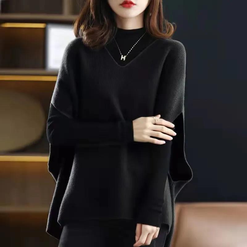 Y2K Style Women’s Sweater Vest 2022 Oversized Knitwear All-Match Pullover Tops V Neck Sleeveless Retro Jumpers Streetwear E886 alx