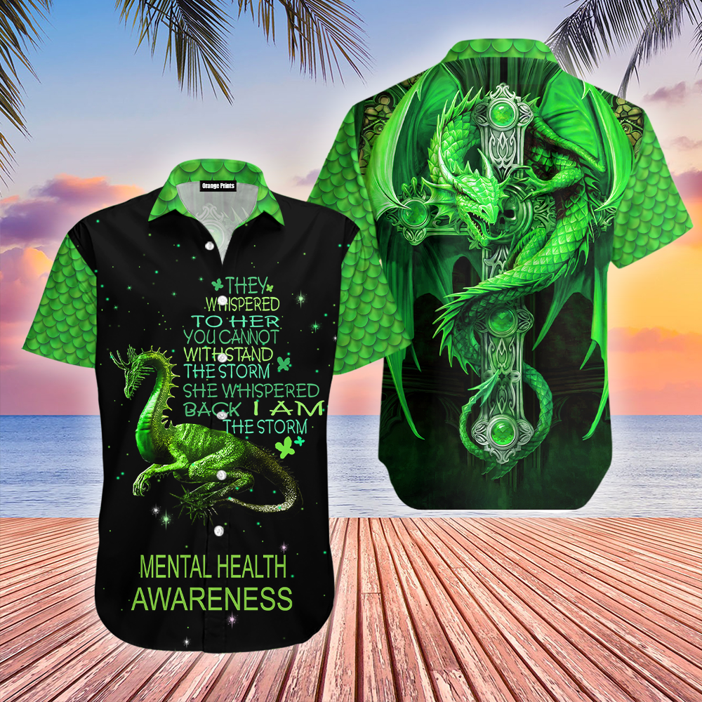 Dragon Storm Mental Health Awareness Hawaii Shirt For Men Women Adult Ha66717