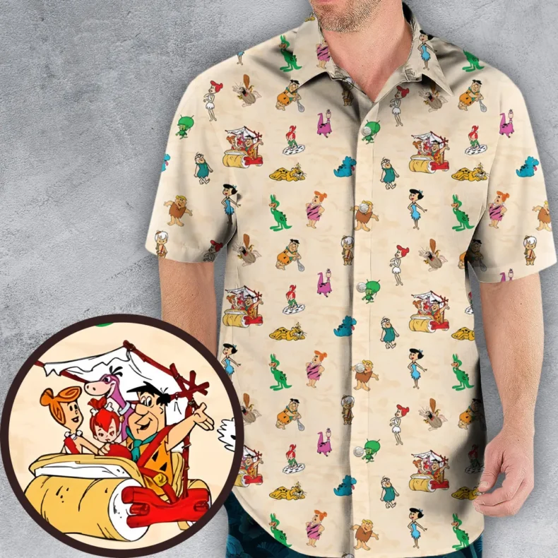 Bedrock The Flintstones Hawaiian Shirt