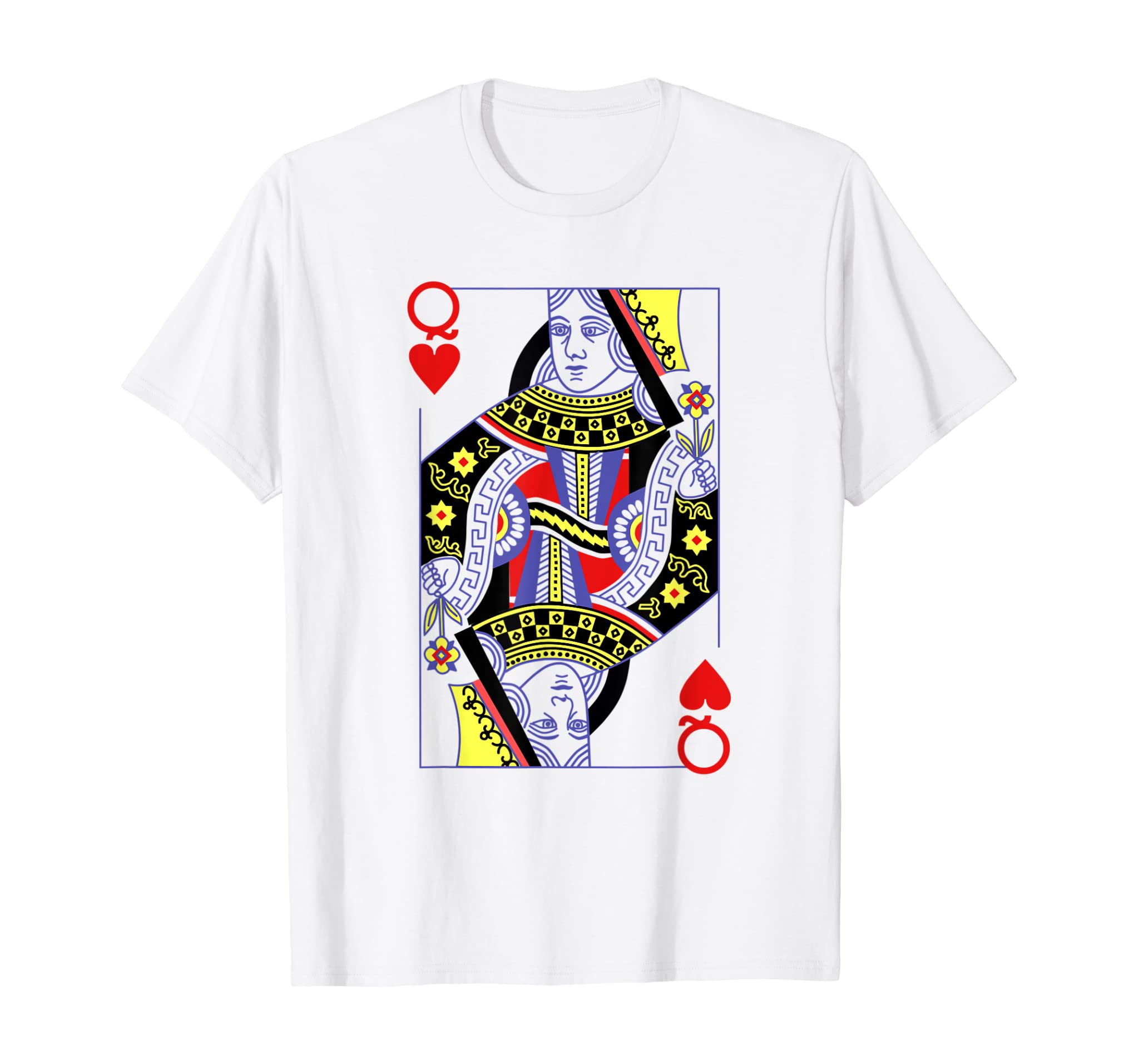 Queen Of Hearts Deck Of Cards Playing Cards Halloween Poker T-Shirt