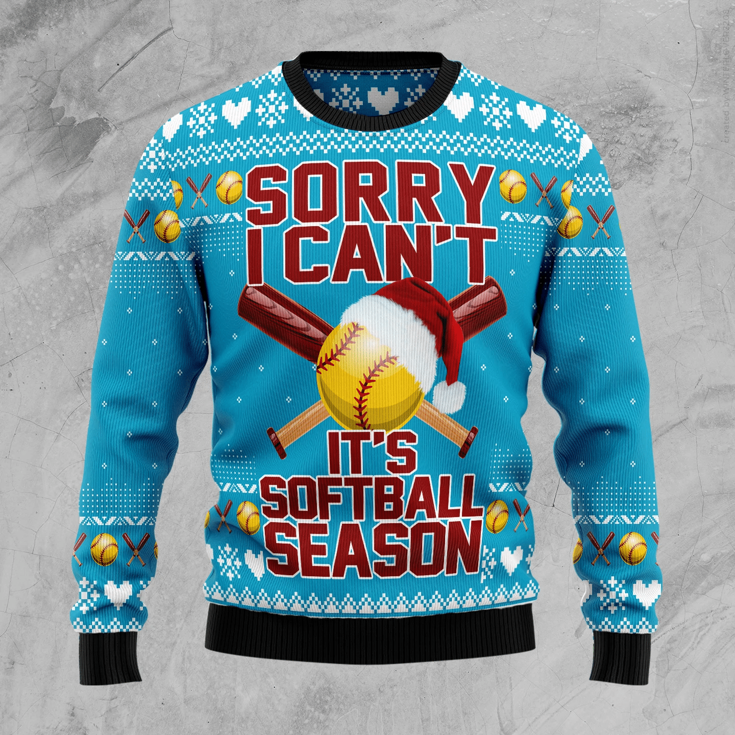 Soft Ball Season Christmas Ugly Sweater