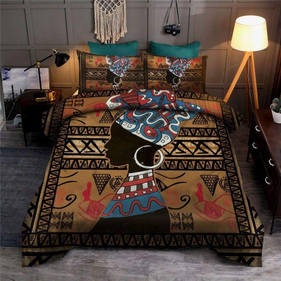 Africa black girl quilt bedding set HG62502