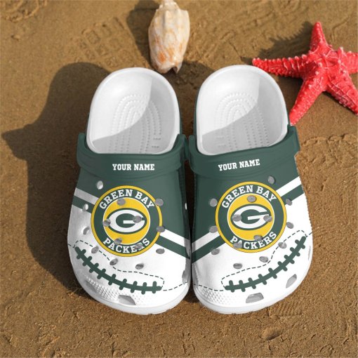 Personalized Green Bay Packers Personalized Name Clog Shoes