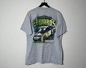 Vintage Y2k Nascar Edwards 99 Aflac Duck Promo Shirt Car Rare Vtg Usa 3603