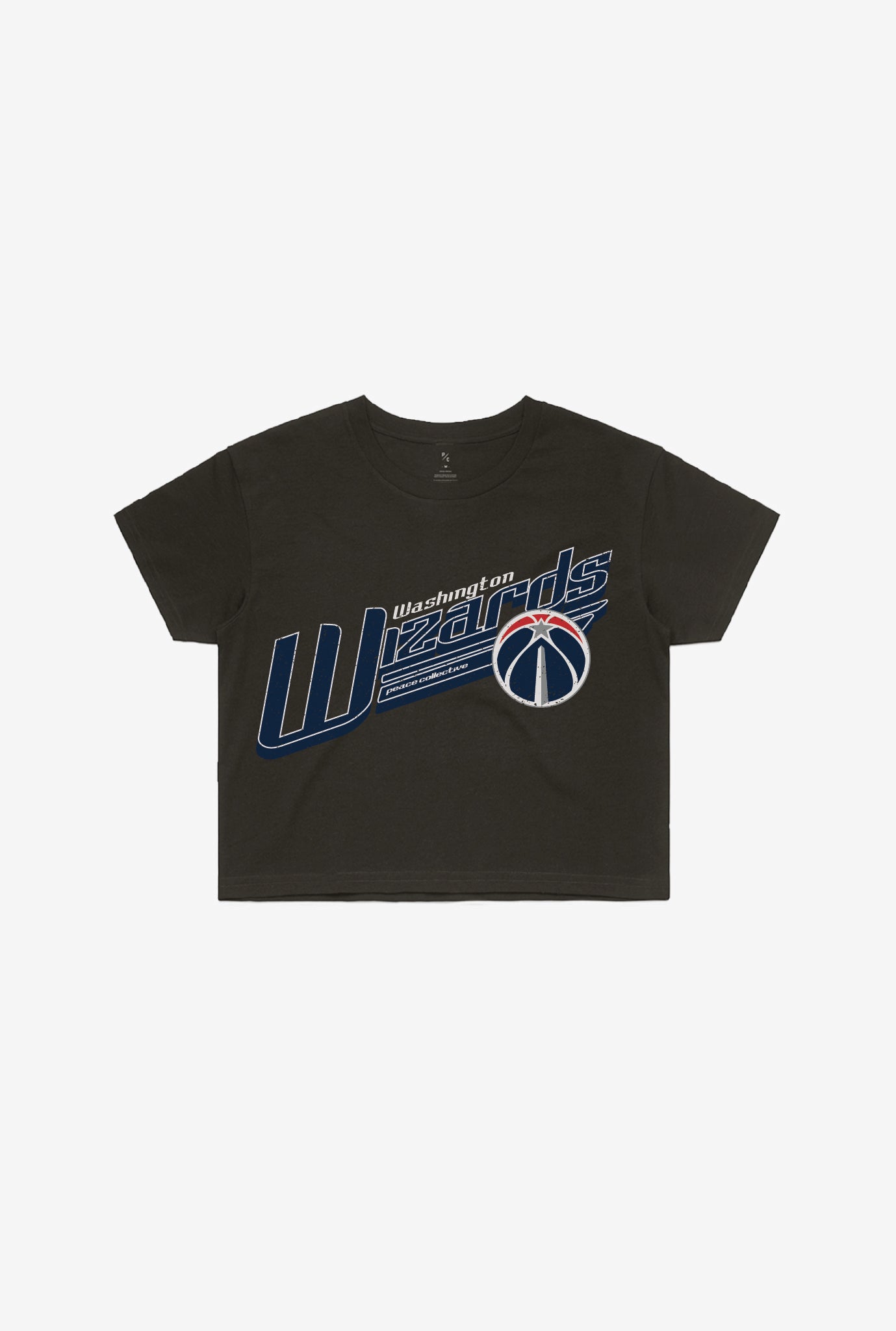 Washington Wizards Garment Dyed Cropped T-Shirt – Black