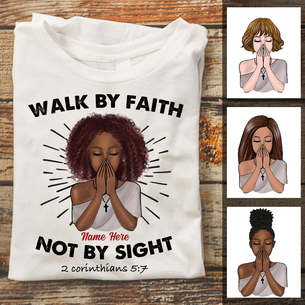 Personalized Bwa Walk By Faith T Shirt