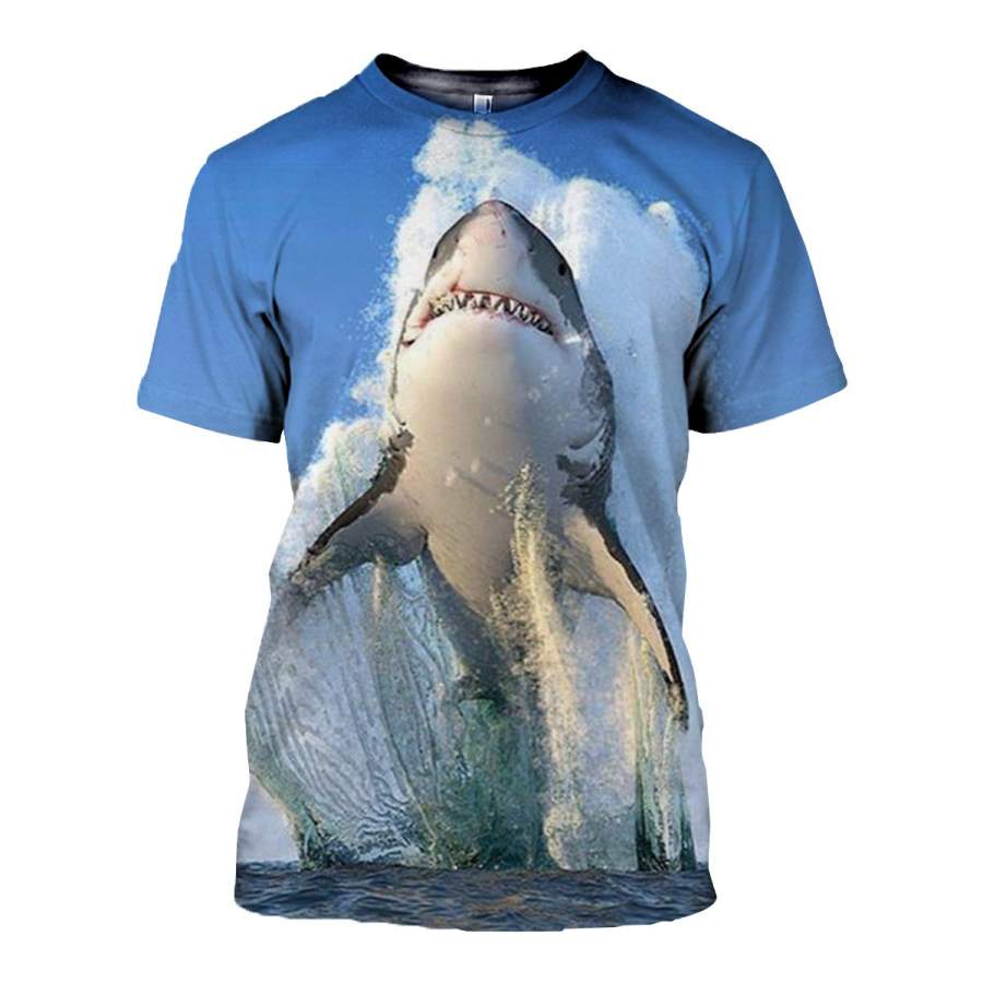 3D All Over Printed Shark T Shirt Hoodie 18122