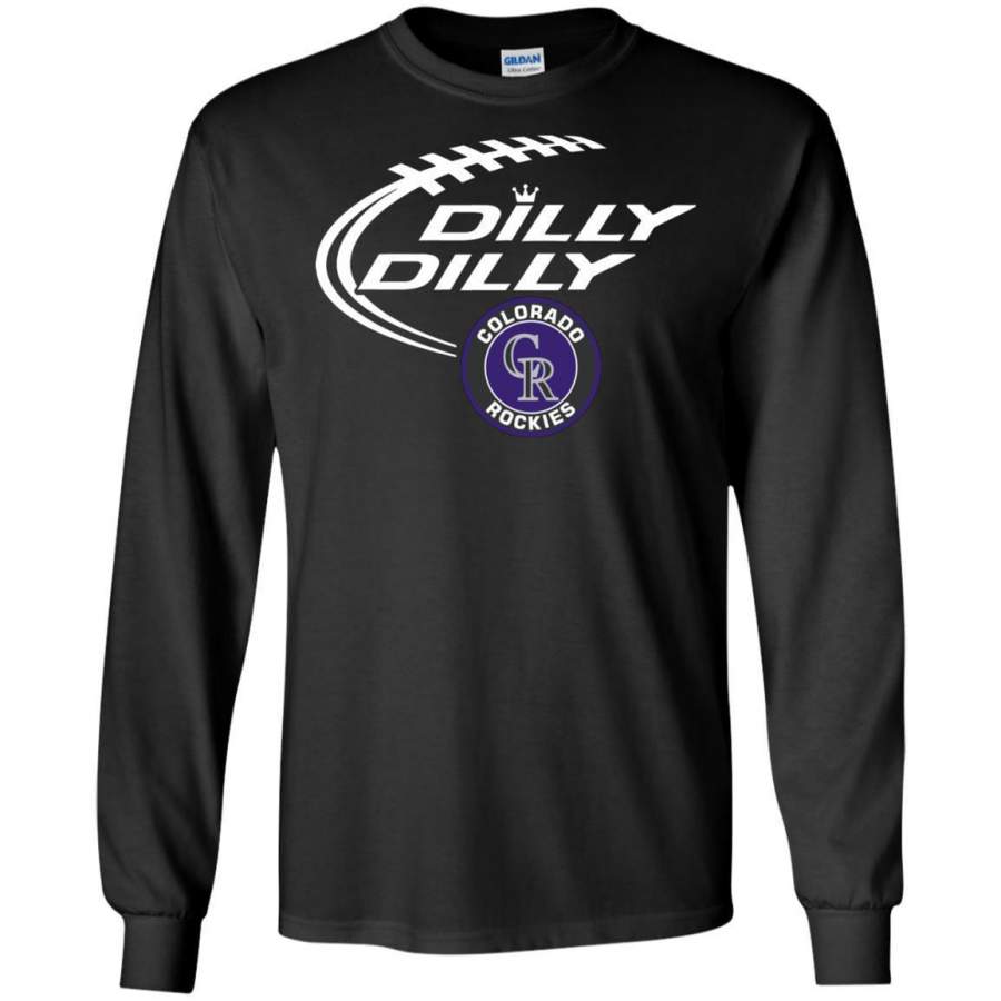 AGR Dilly Dilly Baseball Colorado Rockies Sport Long Sleeve T-shirt