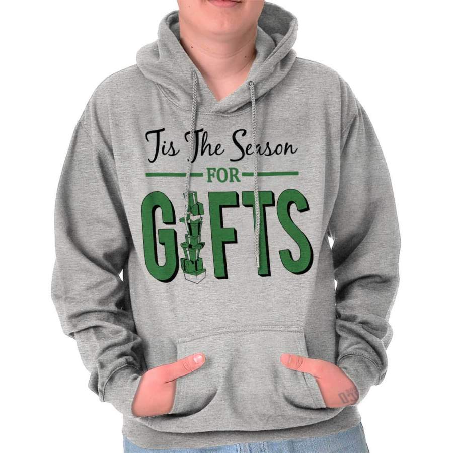 Tis The Season For Gifts Red Funny Christimas Gift Ideas XMAS Hoodie