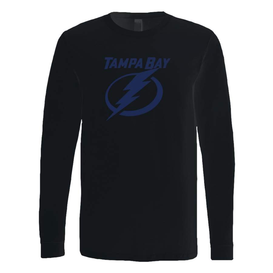 Tampa Bay Lightning Hockey Logo Long Sleeve T-Shirt Tee